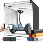 Dimmable Bi-color Led Photo Light Box 32X32" With 6 Backdrops For Product Shots. Fixed Price $159.99.