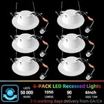 5/6 Inch Led Can Lights Retrofit Recessed Lighting Selectable 2700K-5000K White. Fixed Price $67.00.