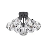 Fredrick Ramond Elise 7 Light Med. Semi-flush Mount, Black/crystal FR46951BLK. Fixed Price $1199.00.