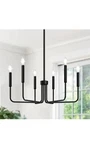 Black Chandelier, 6-LIGHT Farmhouse For Dining Room Lighting Fixtures. Fixed Price $40.00.