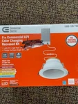 Commercial Electric 8 Led Recessed Light Kit - 1005126735 White. Fixed Price $8.00.