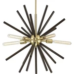 Progress Lighting P400270 Thorpe 5 28"W Abstract Sputnik - Brass. Fixed Price $208.22.
