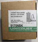 Lightolier Voltage Black Lytespan Track Lighting Fixture Shallow Ring MR16. Fixed Price $99.95.