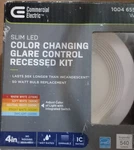 4" Slim Led Color Changing Glare Control Recessed Kit 1004 655 270 White. Fixed Price $15.95.