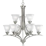 Progress Lighting P4329 Nickel Trinity 9-LIGHT 30"W Chandelier. Fixed Price $428.86.