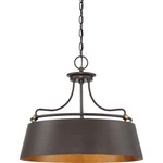 Quoizel FV2824 Bronze Fairview 4-LIGHT 24"W Drum Chandelier With Metal Shade. Fixed Price $699.99.
