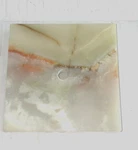New-old Stock: 5" Square Light Green Onyx Marble Base Lamp W/wireway Part. Fixed Price $13.50.