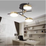 Jc Topa 3 Light Led Ceiling Fixture Gold Black Modern Flush Mount. Fixed Price $55.00.