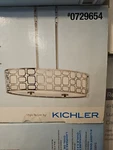 Kichler Sabine 4-LIGHT Brushed Nickel Modern Etched Glass Drum Pendant. Fixed Price $80.00.