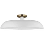 Nuvo Lighting 60/7496 Colony Semi-flush Mount Matte White/burnished Brass. Fixed Price $291.99.