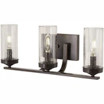 Minka Lavery Elyton 3-LIGHT Bath Vanity Bronze 4653-579 Open Box. Fixed Price $119.99.