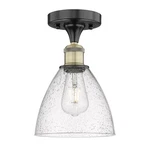 Innovations Lighting 616-1F-11-8 Bristol Glass Semi-flush Black. Fixed Price $165.00.
