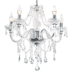 Papaya Crystal Chandeliers Clear 5-LIGHT Modern Pendant Ceiling Li.... Fixed Price $156.58.