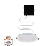 Commercial Electric True Baffle 6" Adjustable Cct Canless Led Recessed Light Kit. Fixed Price $32.99.