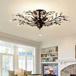 Metal Branches Crystal Chandelier 5-LIGHT Home Decor Lighting Ceiling Fixtures. Fixed Price $97.19.