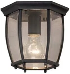 Portfolio Flushmount Ceiling Fixture #0338579 Matte Black Finish New Boxed. Fixed Price $38.37.