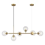 Kco Lighting 6 Bubble Chandelier Clear Glass Globe .... Fixed Price $320.88.