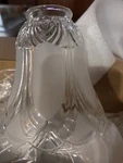 Xiding Frosted Ribbed Glass Bell Lamp Shade Clear Adults Decorative Mpn 48663. Fixed Price $25.00.