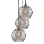 Innovations Lighting 113B-3P 41 19 Athens Deco Swirl Pendant Antique Copper /. Fixed Price $904.20.