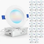 Sunco 23 Pack 4 Inch Led Recessed Light, Ceiling Canless Lights, Baffle. Fixed Price $74.95.