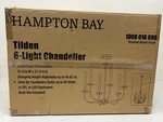 Hampton Bay Tilden 6-LIGHT Brushed Nickel Chandelier New. Fixed Price $64.34.