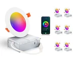 6 Pack Cloudy Bay 4INCH Smart Wifi Led Recessed Lights,rgbcw Color Changing.... Fixed Price $190.38.