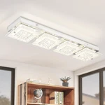 Elegant Dimmable Crystal Flush Mount Ceiling Light For Home & Kitchen 24. Fixed Price $170.99.