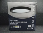Home Decorators Calloway 15 In. Matte Black Selectable Led Flush Mount. Fixed Price $29.99.