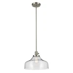 Kichler Avery Light Cone 11.25" Pendant, Brushed Nickel/clear - 43906NI. Fixed Price $219.97.