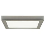 18.5W 9-IN Flush Mount Led Fixture 3000K Square Shape Brushed Nickel Finish 120V. Fixed Price $18.99.
