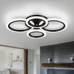 Vikaey Modern Led Flush Mount Ceiling Rings Black 4-LIGHT,. Fixed Price $85.65.