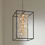 Possini Euro Carrine 20" Wide Modern Black And Gold 6-LIGHT Pendant. Fixed Price $899.99.