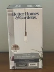 New Box - Better Homes & Gardens Solo Pendant Light Satin Nickel Finish. Fixed Price $27.99.