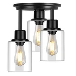 Rottogoon Semi Flush Mount Ceiling Light, 3-LIGHT Close Fixt.... Fixed Price $53.55.