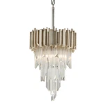 Corbett Mystique 16" Modern Silver Leaf Pendant Ceiling Light, 226-44. Fixed Price $1124.00.