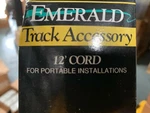 Emerald Lighting -- Track Power Fitting P2005W W/12' Cord White. Fixed Price $19.00.