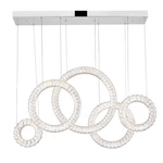Cwi Lighting Celina Contemporary Metal Led Chandelier Chrome. Fixed Price $1530.00.