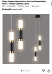 Liangmh Modern Kitchen Island Pendant Light. Fixed Price $44.56.