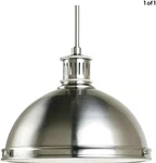 Sea Gull 65086-962 Pratt Street Metal Pendant Brushed Nickel Farmhouse Style. Fixed Price $65.97.