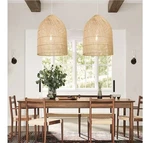 Arturesthome 1 Light Wicker Bell Pendant Lamp, Design Basket Rattan Woven.... Fixed Price $69.00.