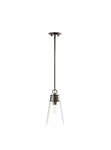 Z-lite Wentworth 1 Light 8" Pendant In Plated Bronze/clear 2300P8-BP. Fixed Price $95.00.