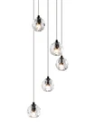 Elegant Lighting 3505G12 Eren 12"W Crystal Multi - Black. Fixed Price $434.00.