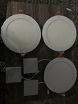 Jarlstar Inch Ultra-thin Led Recessed Ceiling Light, 18W, Single Unit 3000K. Fixed Price $40.00.