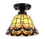 Oukaning 7.87 In. 1-LIGHT Retro Elegant Glass Shade Flush Mount Ceiling. Fixed Price $48.74.