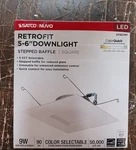 Satco S11821R1 15W Led 5CCT 120V 5-6" Inch Square Downlight Retrofit. Fixed Price $12.00.