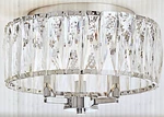 Home Decorators Collection Atherton 13 Inches 3-LIGHT Chrome Flush Mount New. Fixed Price $128.00.