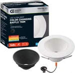 Commercial Electiric 5/6" Led Ultra Deep Color Changing Baffle Trim White &black. Fixed Price $13.85.