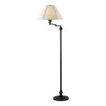 Benjara 150 Watt Metal Floor Lamp With Swing Arm And Fabric Conical Shade- Black. Fixed Price $280.99.