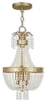 Livex Lighting 51853-28 Valentina Pendant Hand Applied Winter Gold. Fixed Price $346.98.