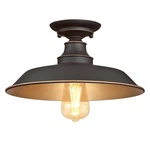 Westinghouse 6370200 Iron Hill 12"W Semi-flush Ceiling Fixture Oil Rubbed. Fixed Price $48.24.